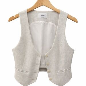 Wilfred Soft Gray Buttoned Vest size 6